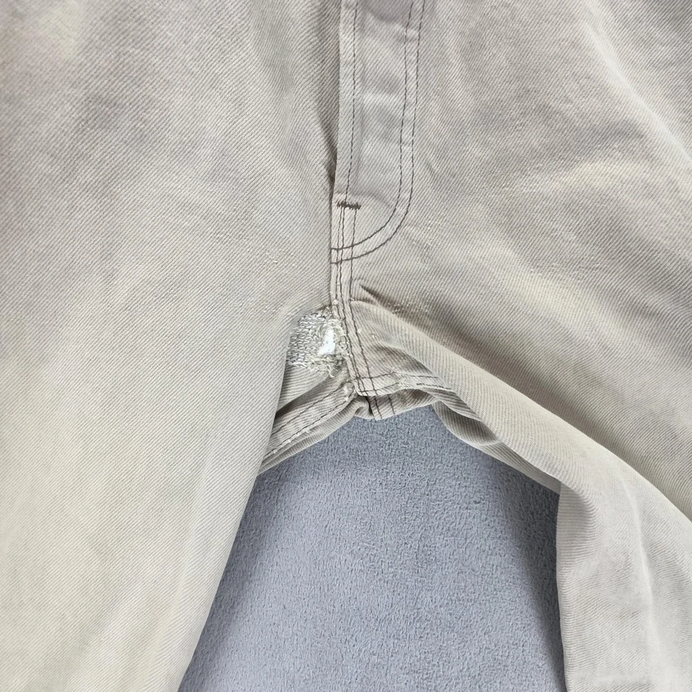 Vintage Levis‎ 501 Jeans Mens Beige Button Fly Made in USA Fits 30x32